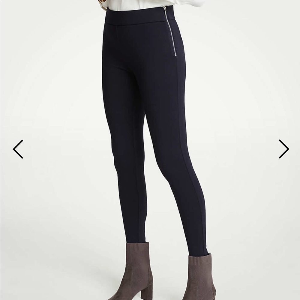 Black side zip leggings